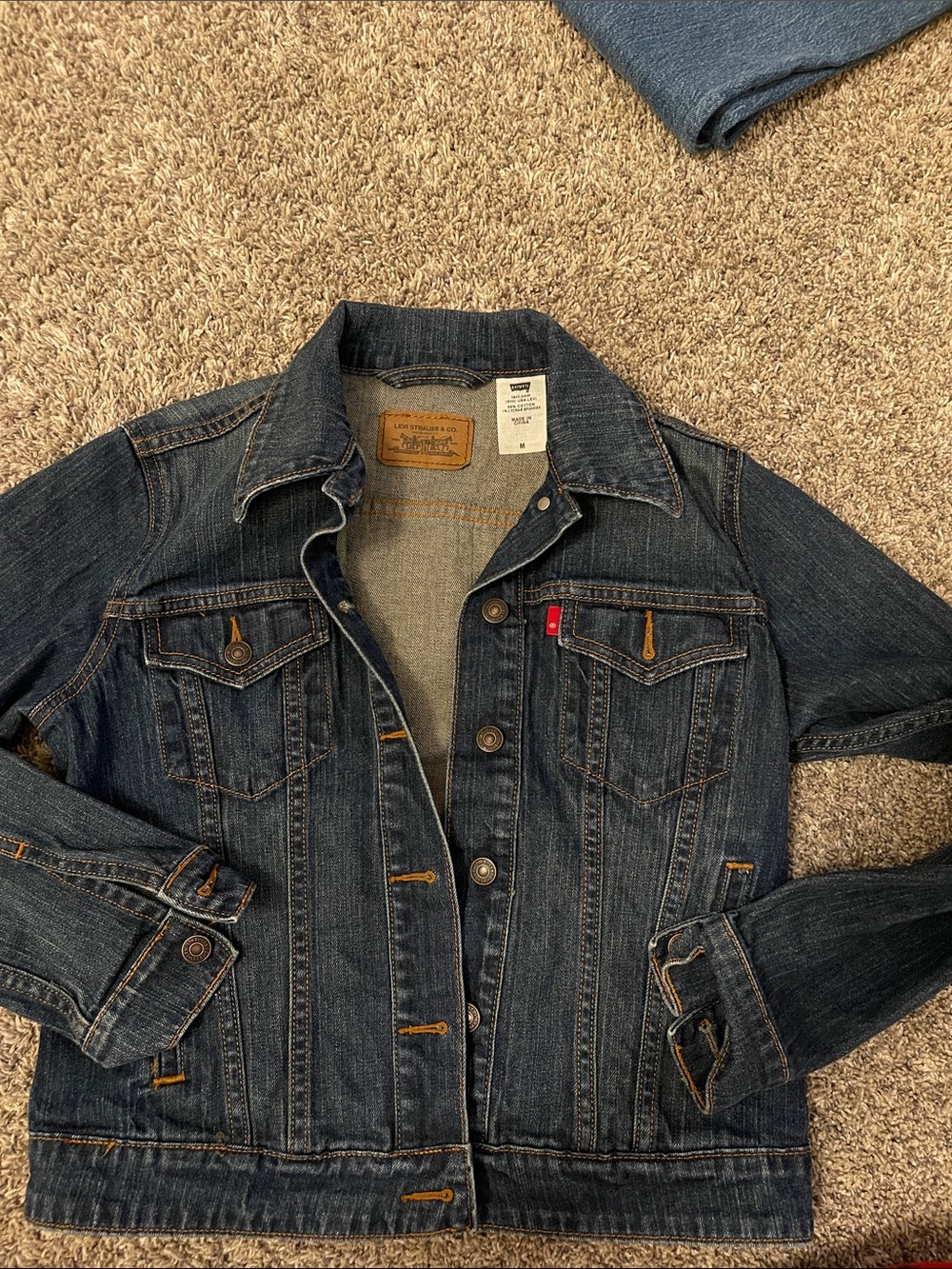 Levi's Dark Blue Denim Trucker Jacket